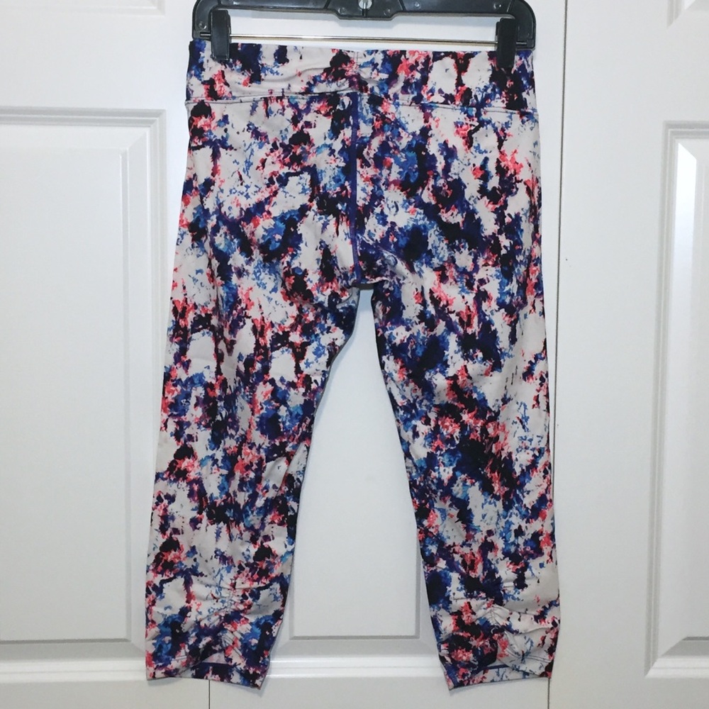Calvin Klein Performance Crop Leggings Tie Dye Print Size Medium - Picture 2 of 6